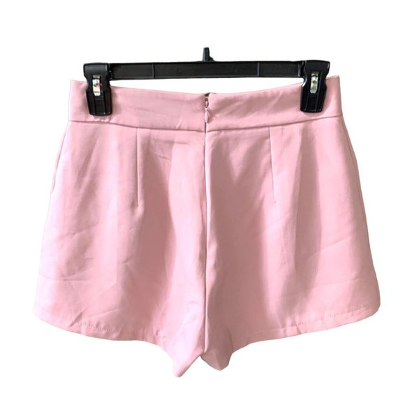 Shein Womens size small Pink Shorts Sailor Buttons Barbiecore Barbie Core Back Z - Picture 2 of 2